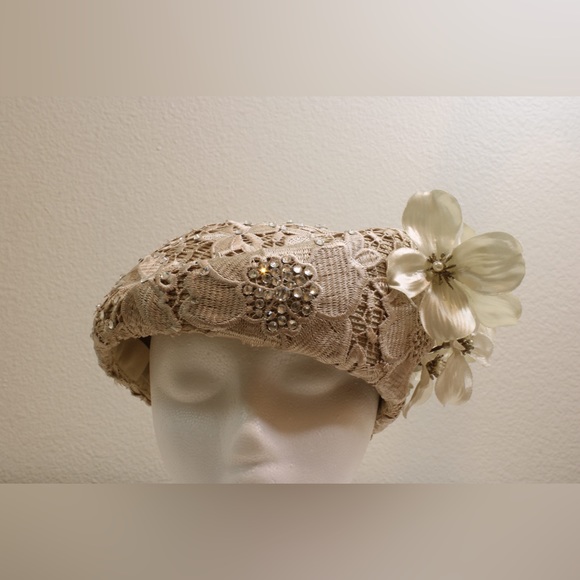 Accessories - Lace and Rhinestone Hat